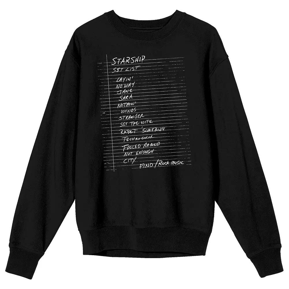 Men's Starship Set List Long Sleeve Graphic Tee,  Product Image