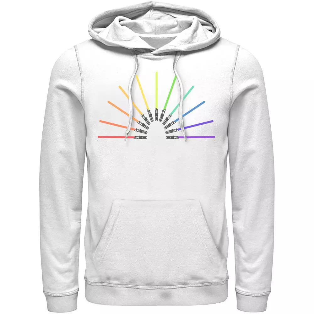 Men's Star Wars Pride Rainbow Lightsabers Hoodie,  Product Image