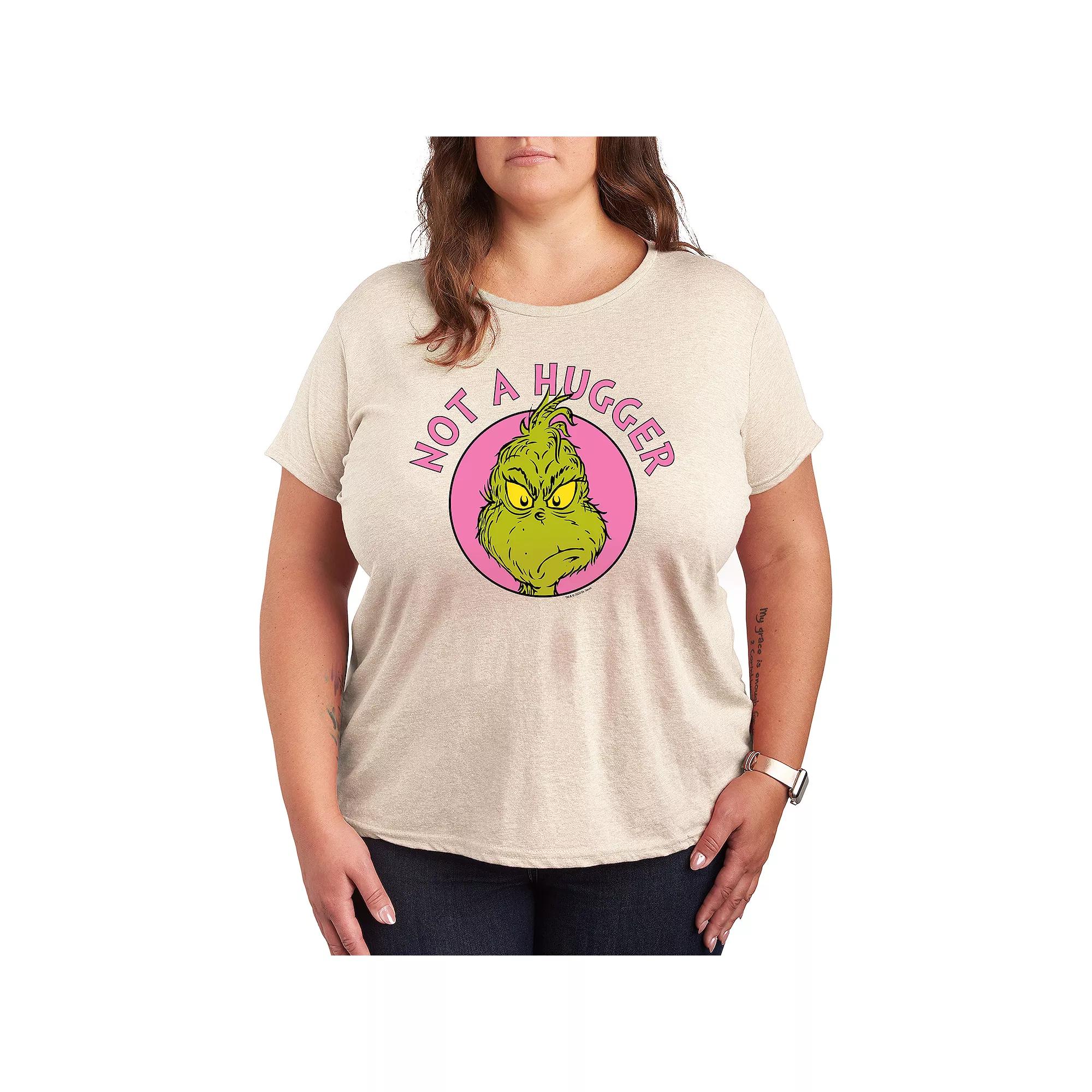 Plus Grinch Not A Hugger Graphic Tee, Women's,  Product Image