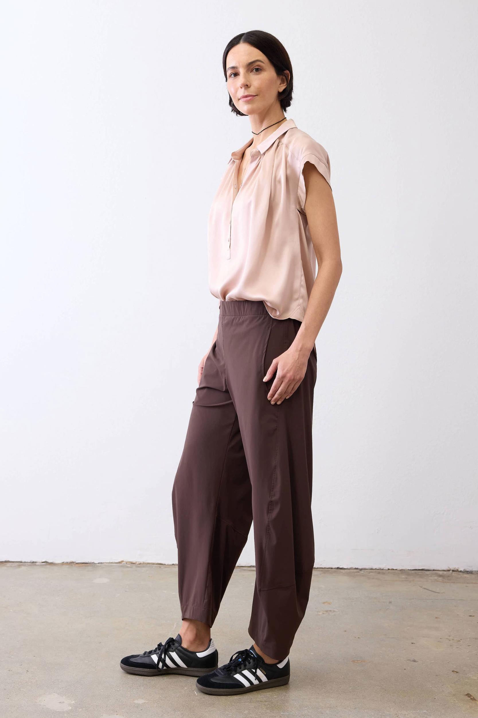 The Nonchalant Oversized Silk Blouse Product Image