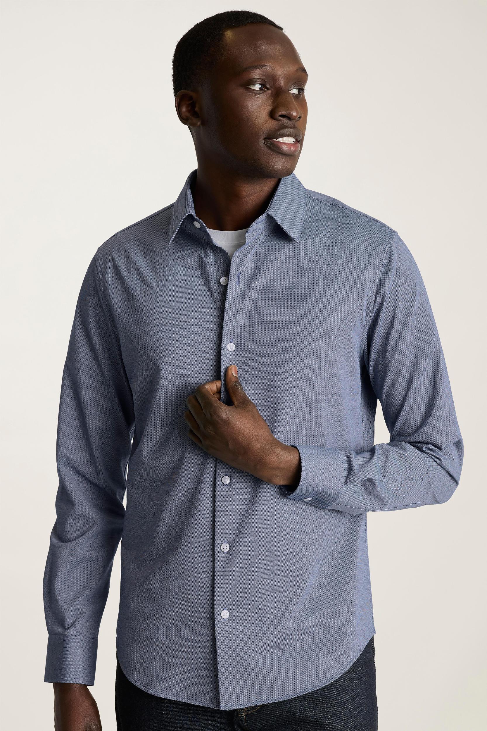 Tech Pique Button Down Shirt Product Image