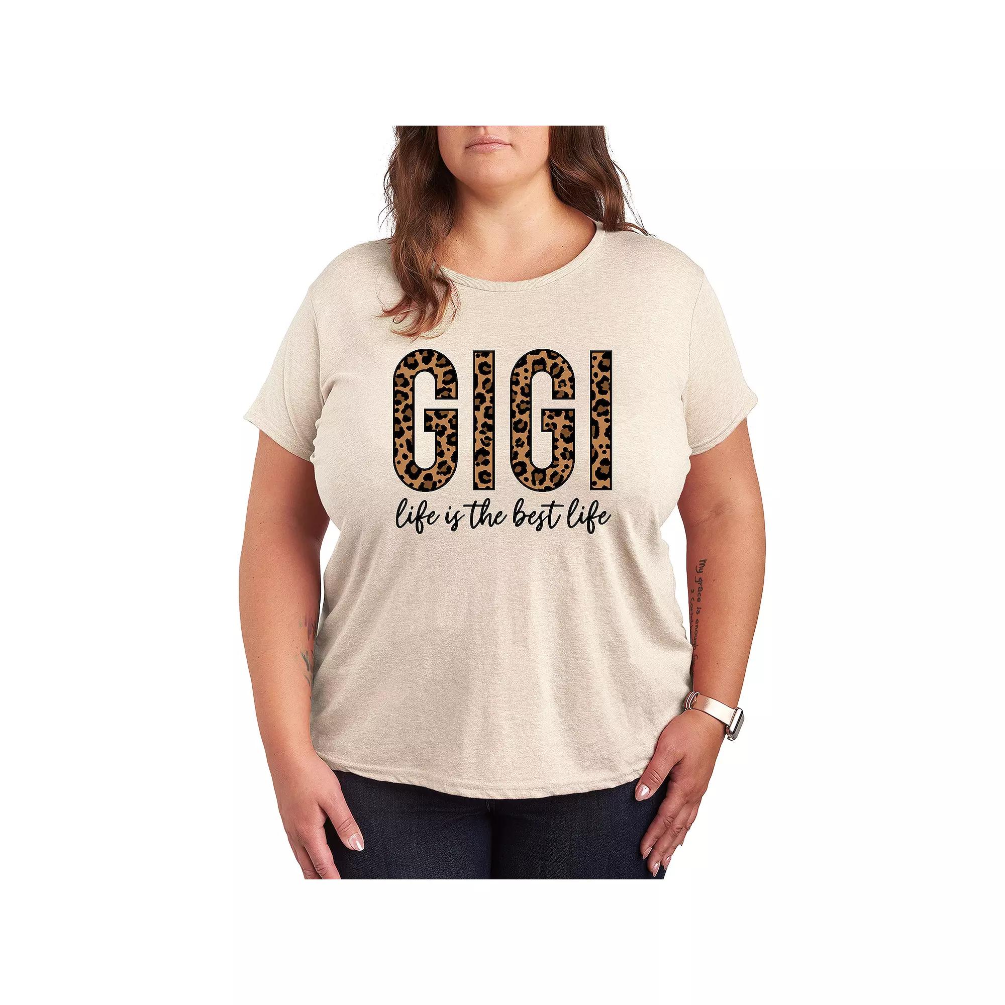 Plus Gigi Life Is The Best Life Graphic Tee, Women's,  Product Image