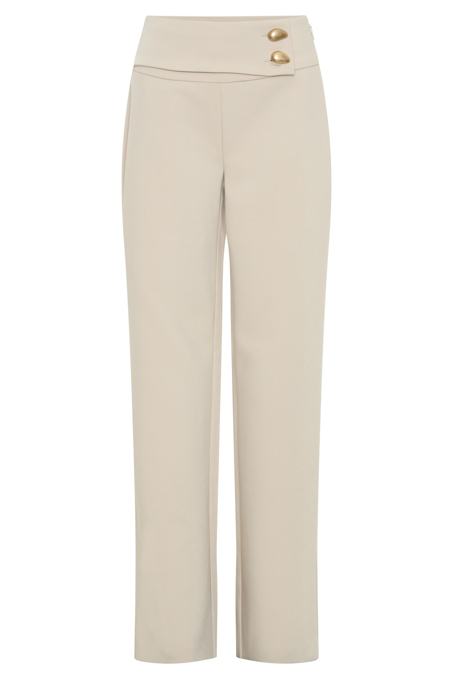 Lindie Straight Leg Suiting Pants - Sand Product Image