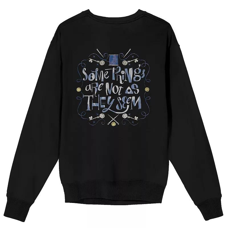 Men's Coraline Some Things Are Not As They Seem Graphic Sweatshirt,  Product Image