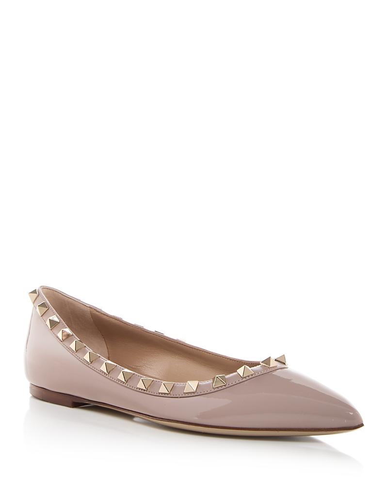 Valentino Garavani Womens Rockstud Pointed Toe Ballet Flats Product Image