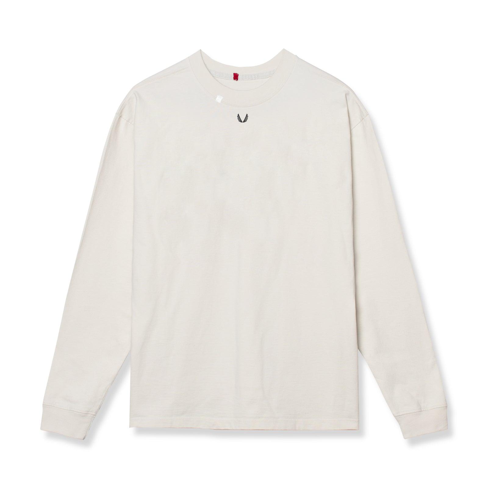 0851. Tech Essential™ Relaxed Long Sleeve - Stone/White "OTWR" Product Image