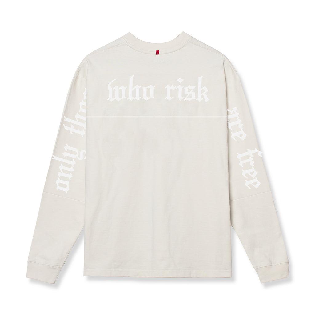 0851. Tech Essential™ Relaxed Long Sleeve - Stone/White "OTWR" Product Image