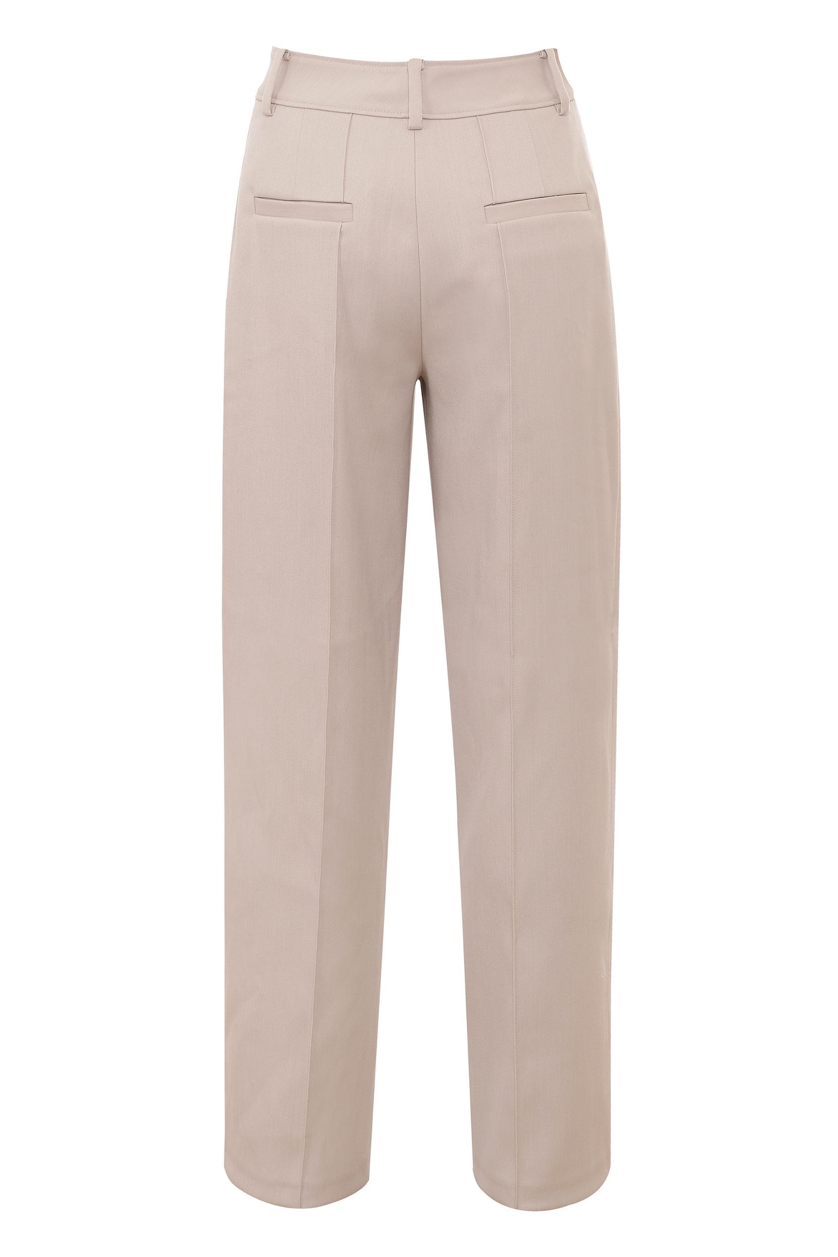 Hayden  beige high waist tailored trousers Product Image