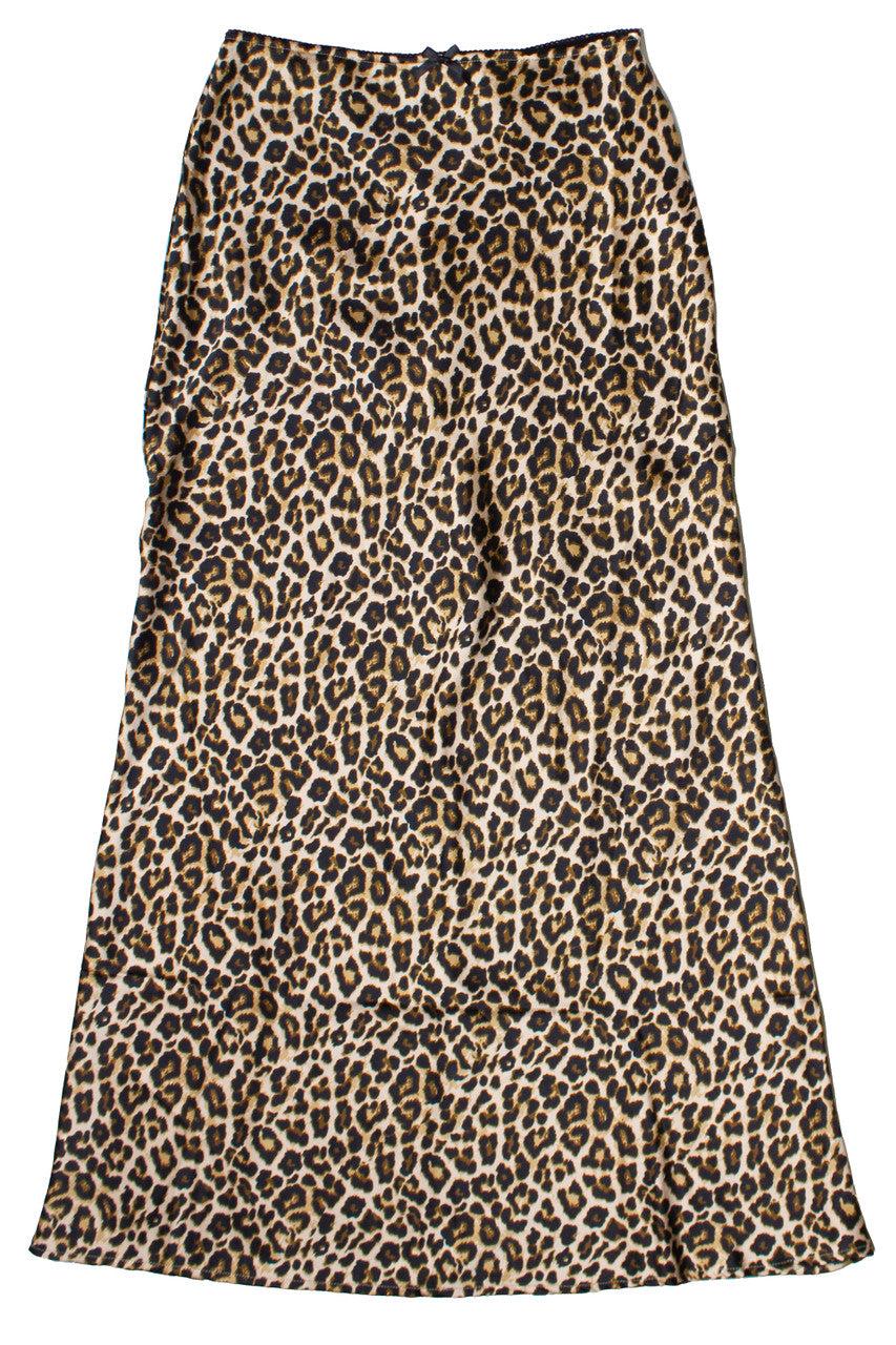 Patterned Satin Slip Skirt Product Image