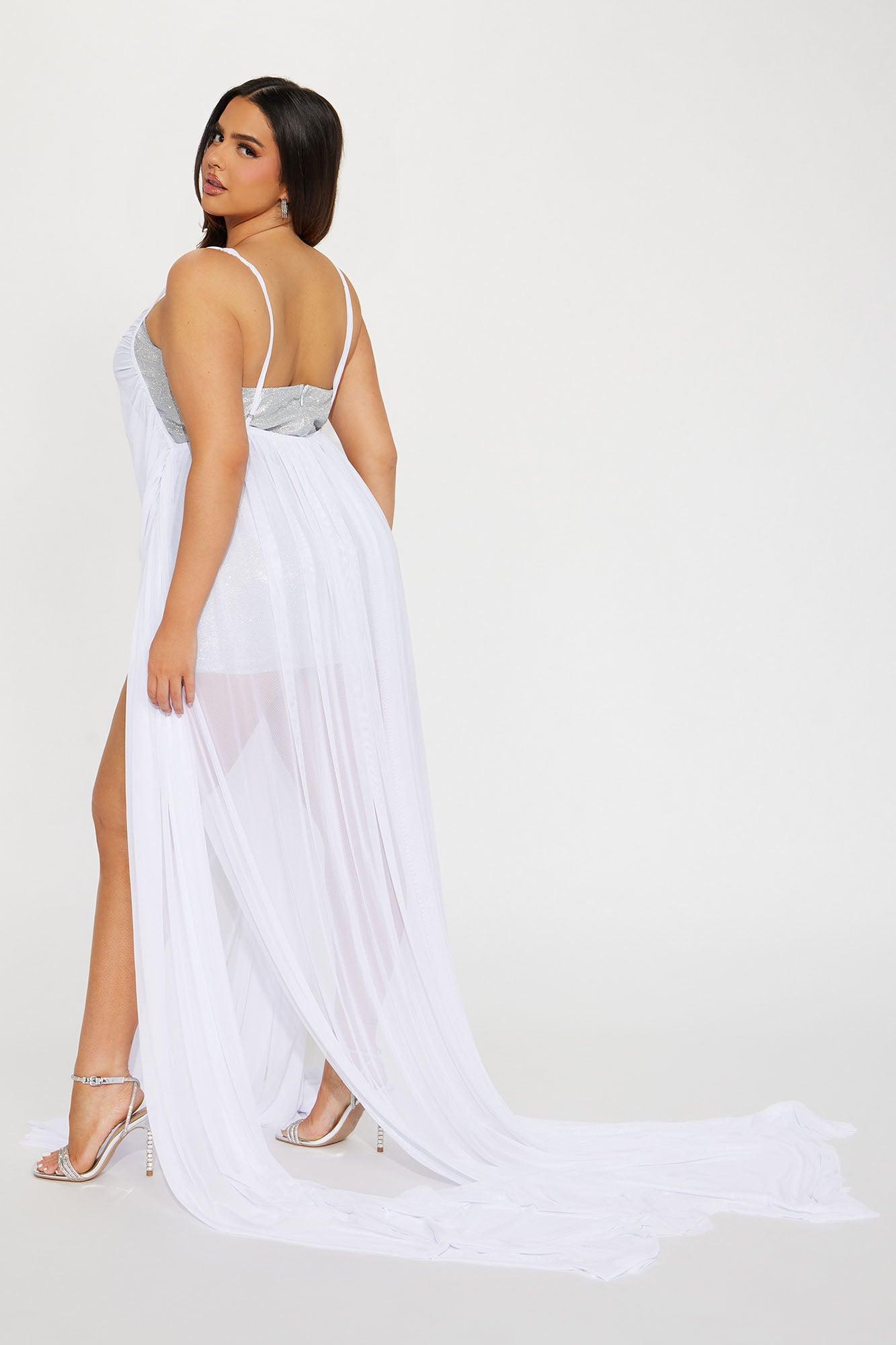 Serena Tulle Gown - Silver Product Image