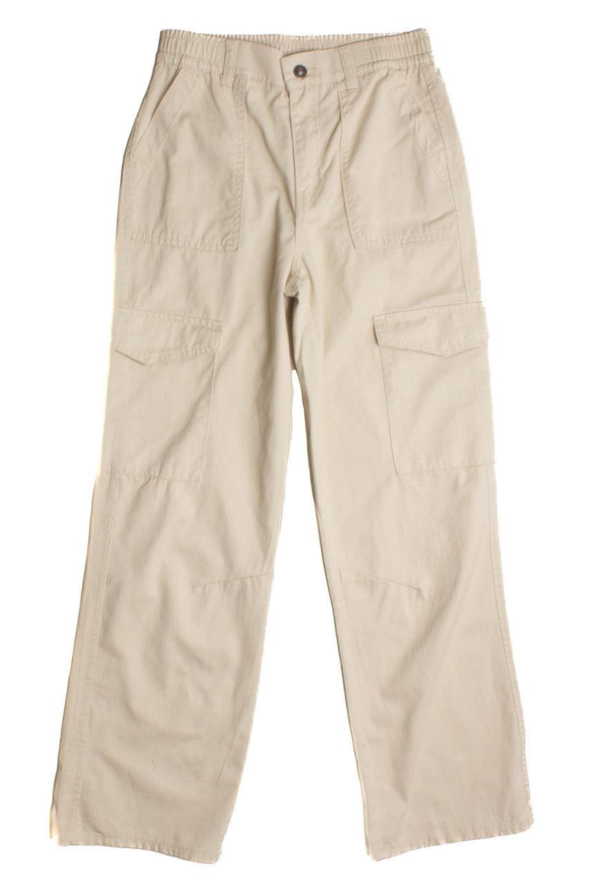 Khaki Cargo Twill Pants Product Image