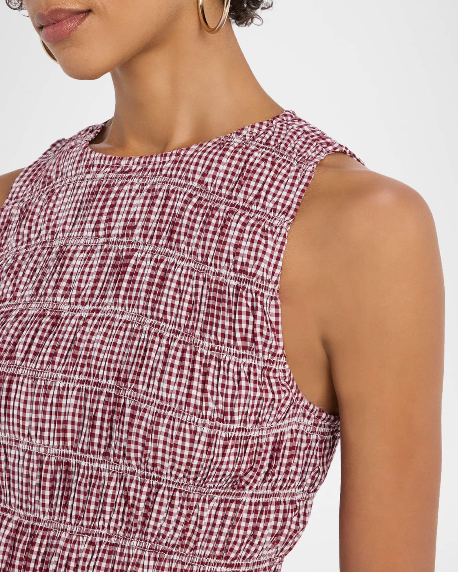 Heidi Gingham Smocked Top Product Image