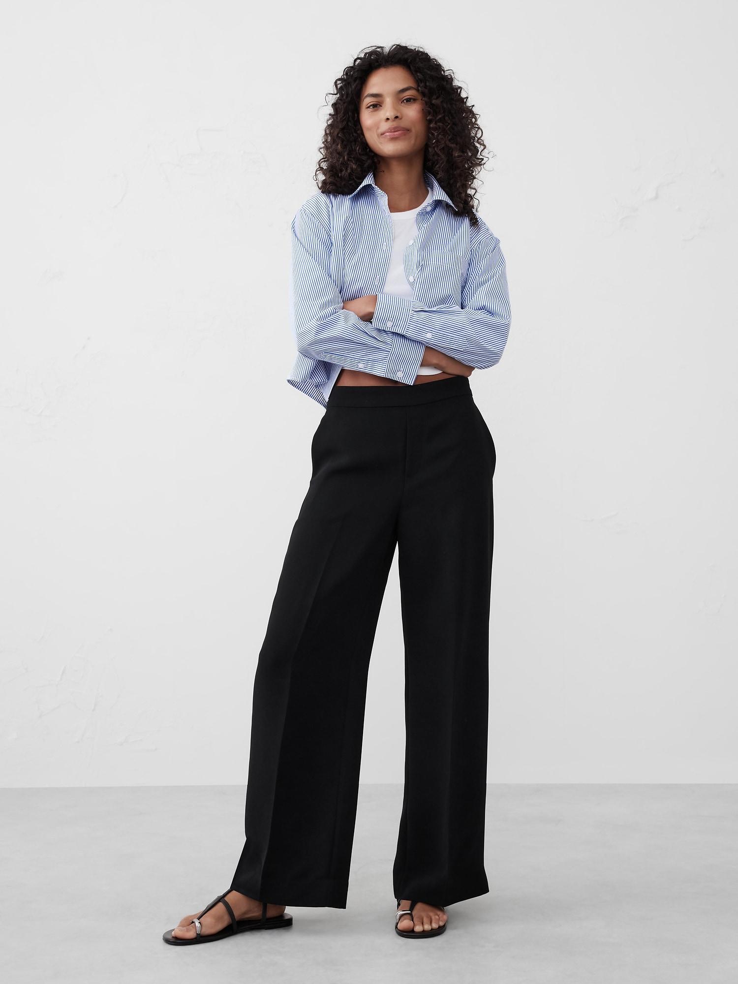 Hayden Crepe Wide-Leg Pant Product Image