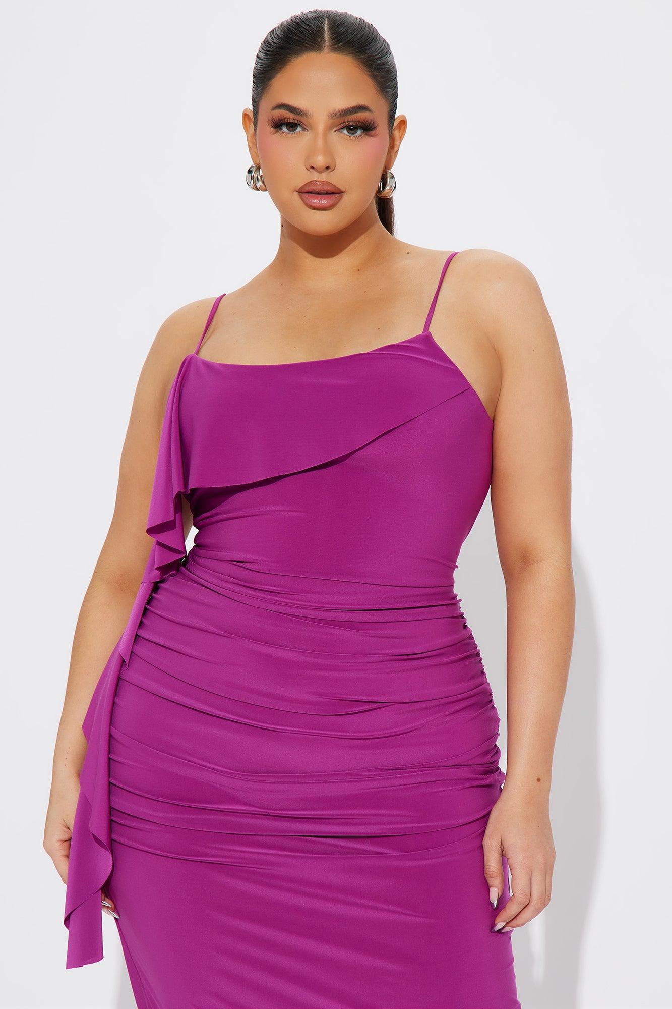 Calling My Name Maxi Dress - Magenta Product Image