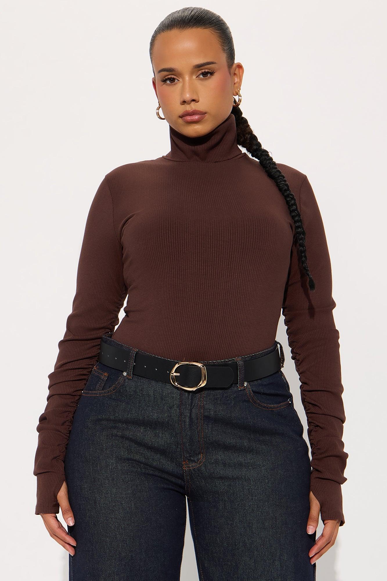 Olivia Snatched Bodysuit - Chocolate Female Product Image