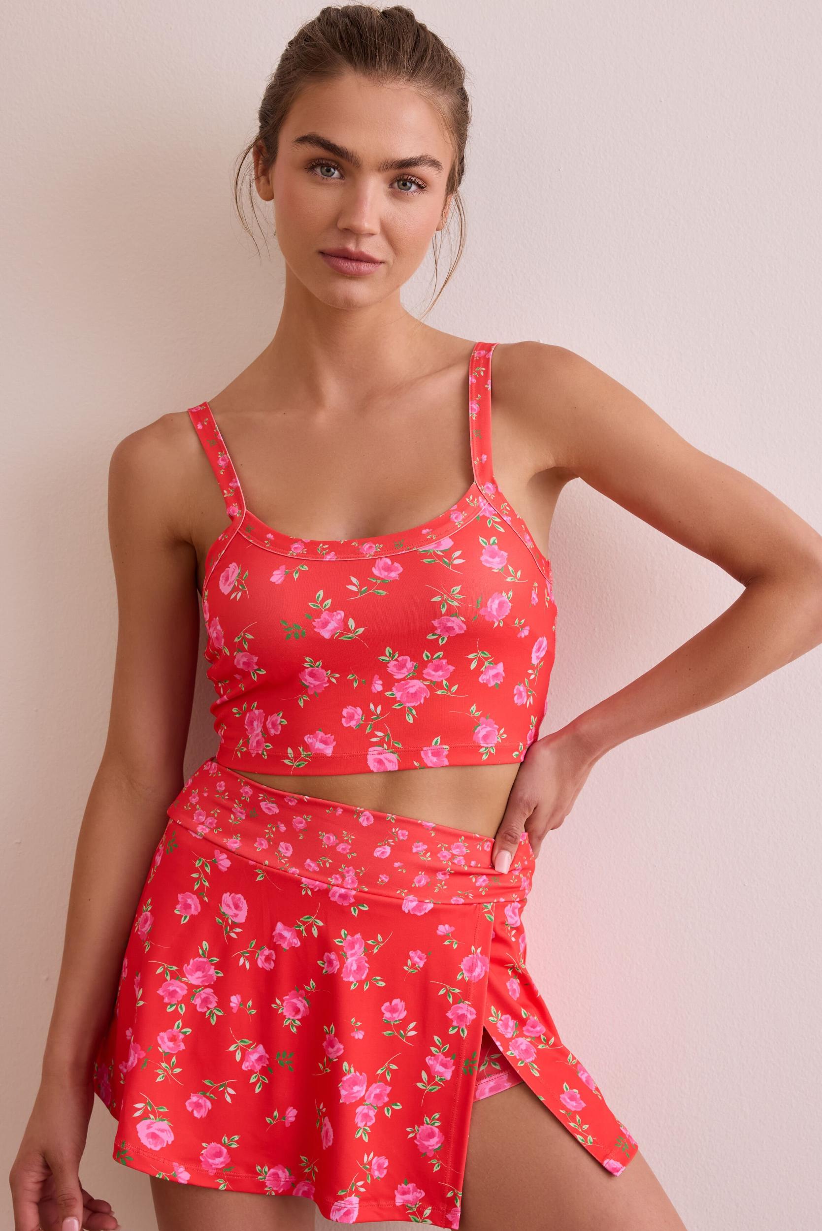 Tempo Floral Cropped Tank Product Image