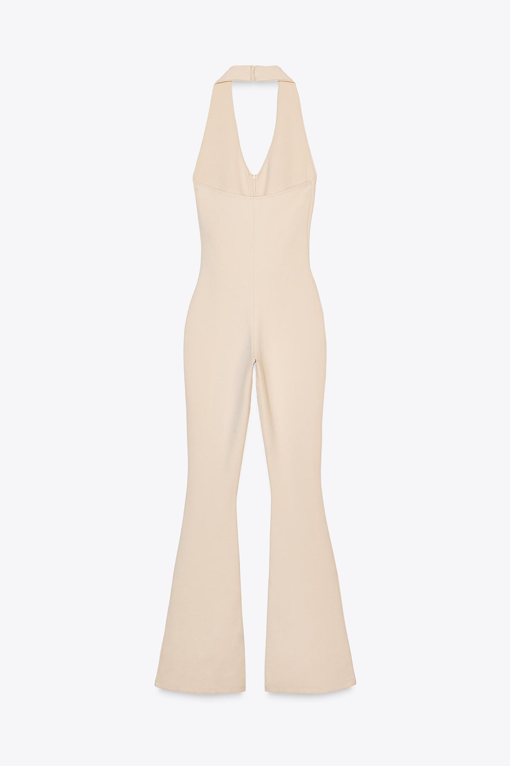 LONG HALTER INTERLOCK JUMPSUIT Product Image