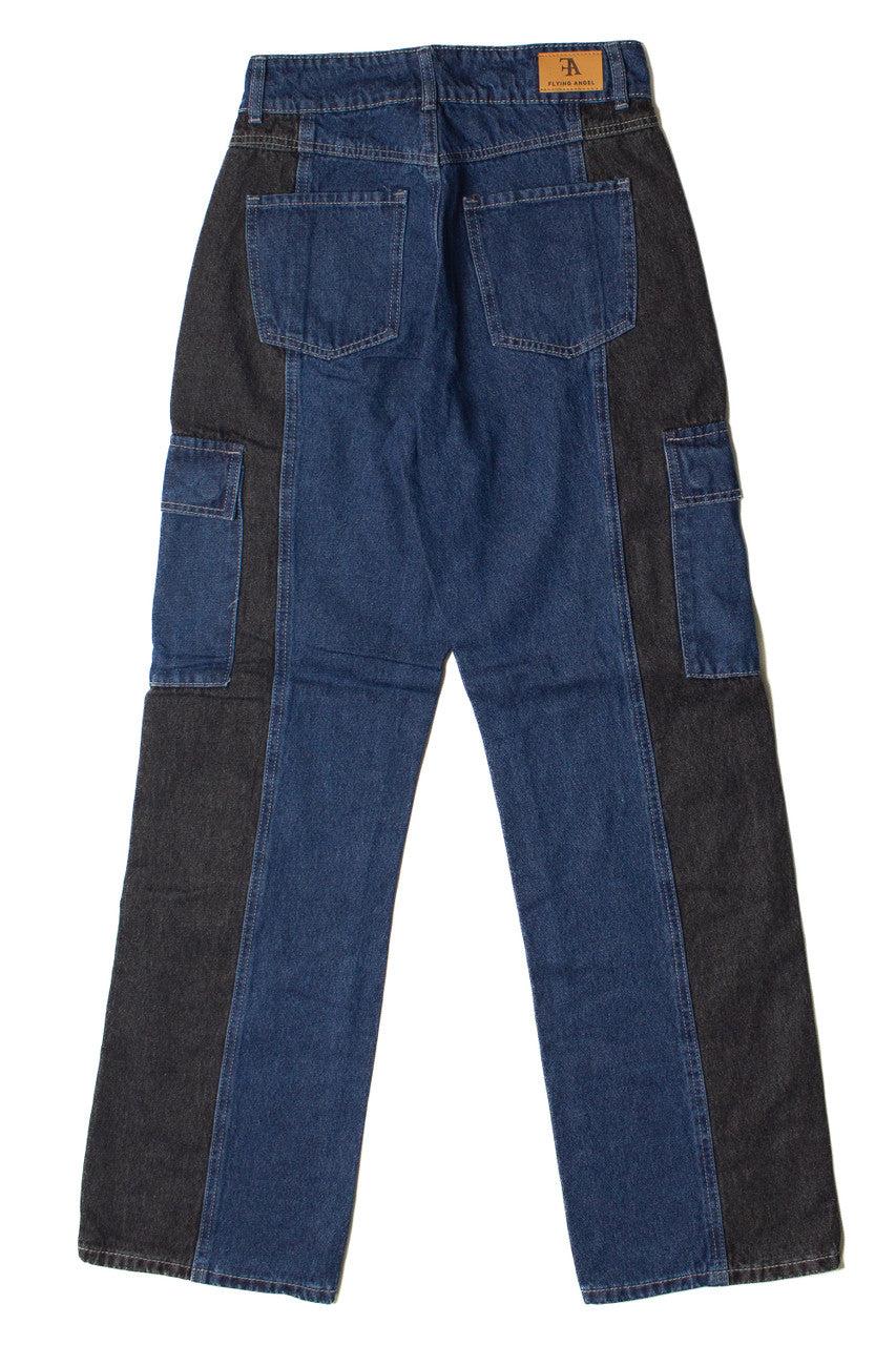 Two Tone Cargo Jeans Product Image