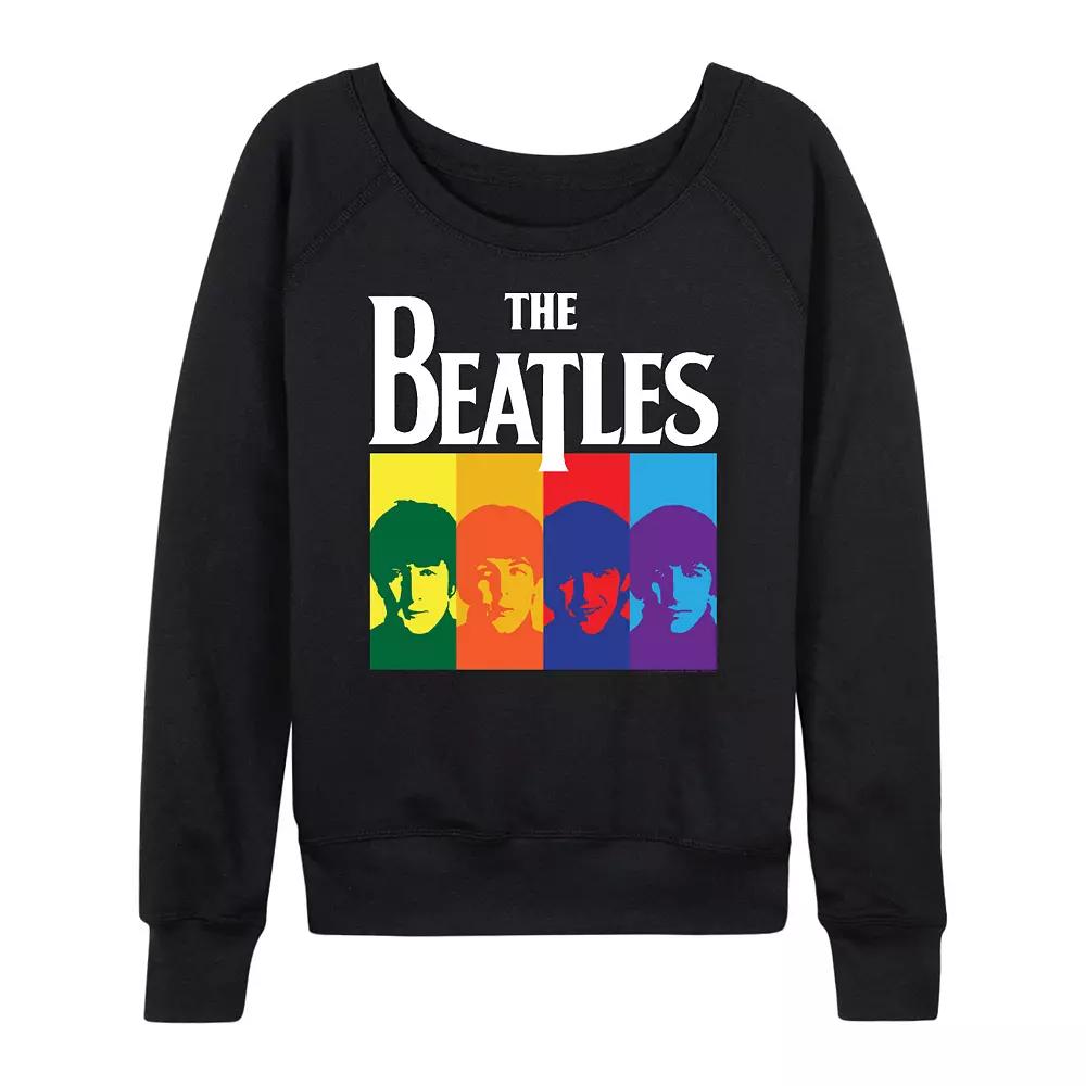 Women's The Beatles Color Block French Terry Long Sleeve Tee,  Product Image