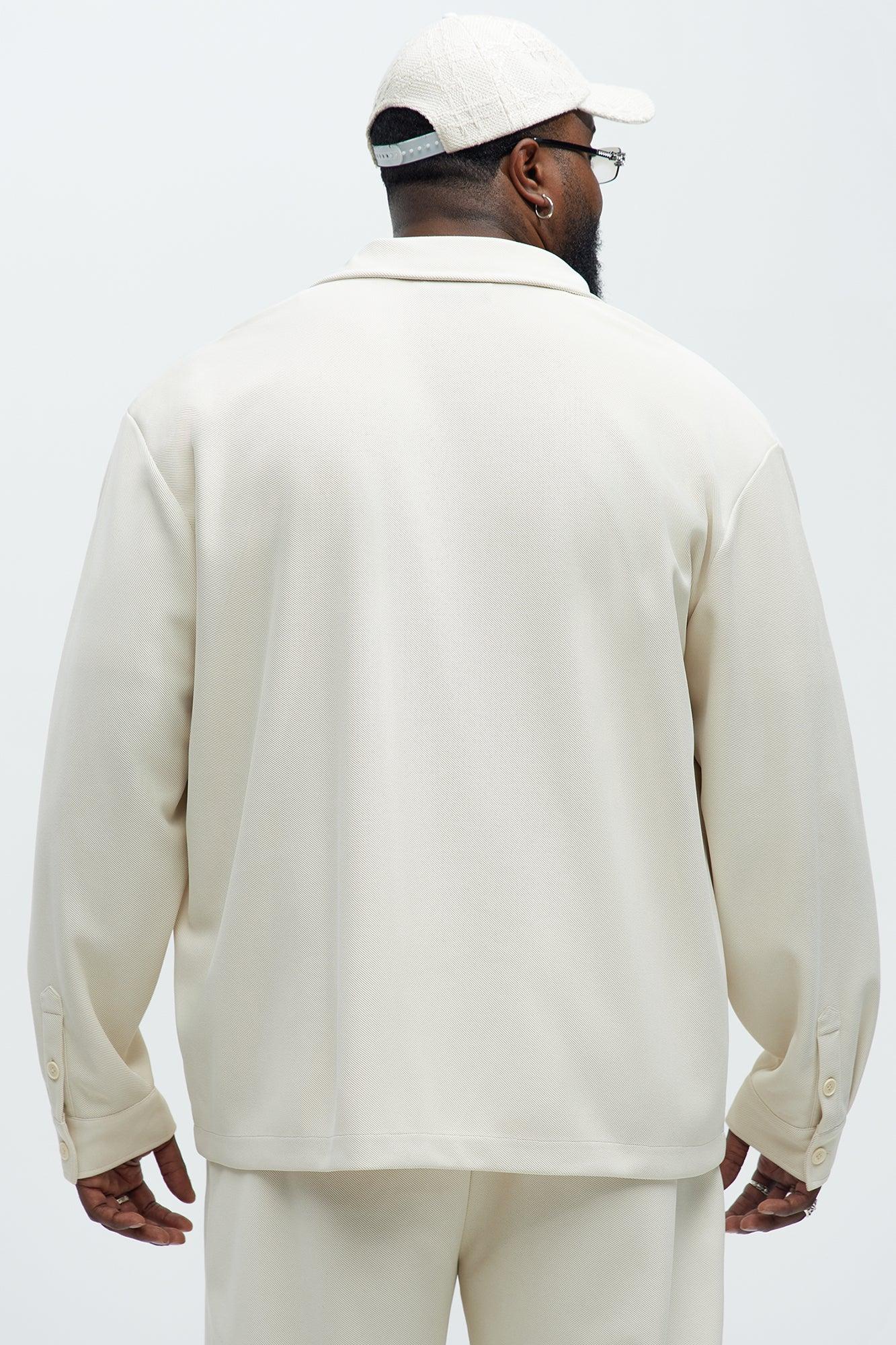 Turner Pocket Button Up Shirt - Cream Product Image