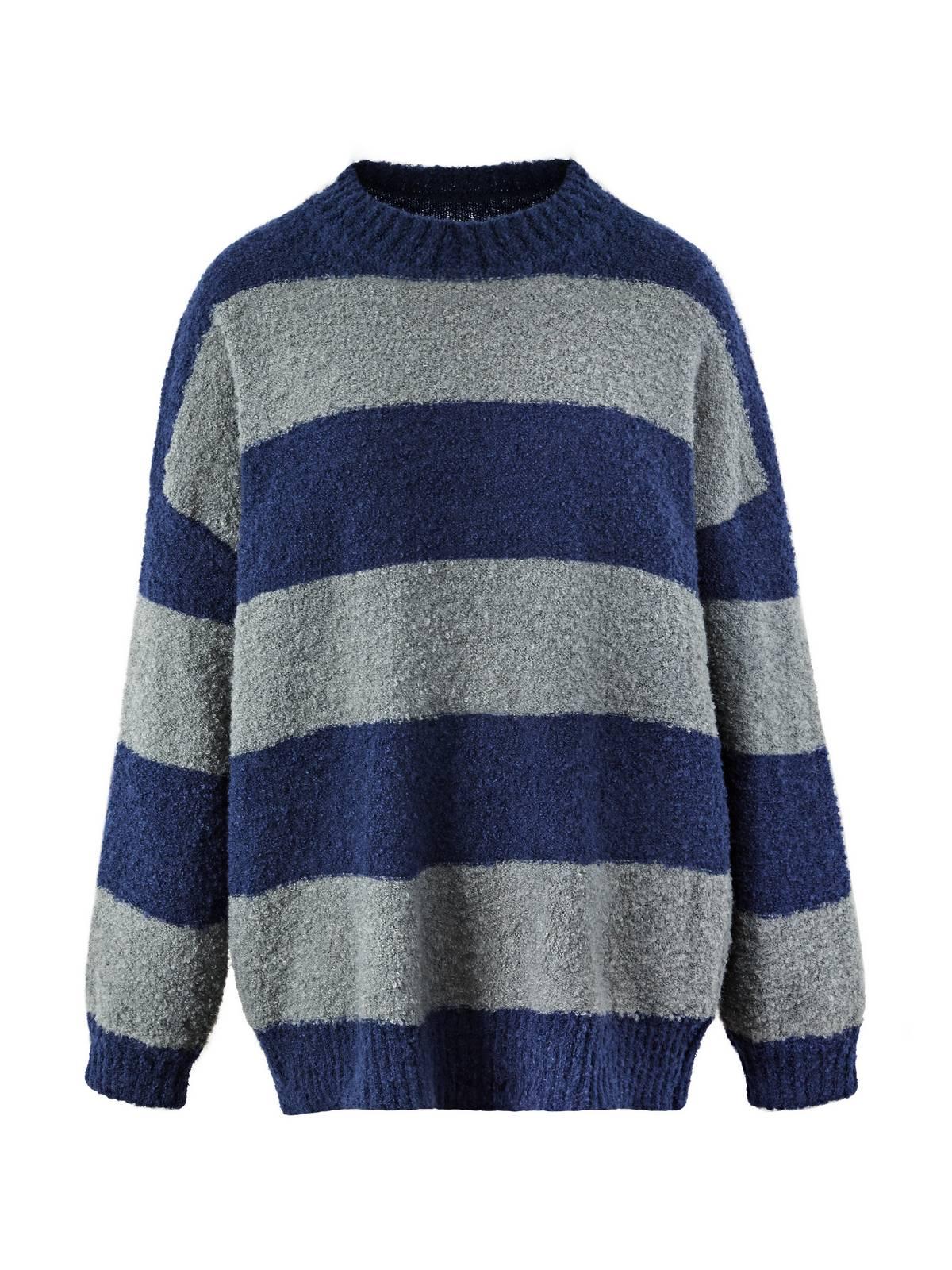 Oversized Stripe Pullover Sweater Product Image