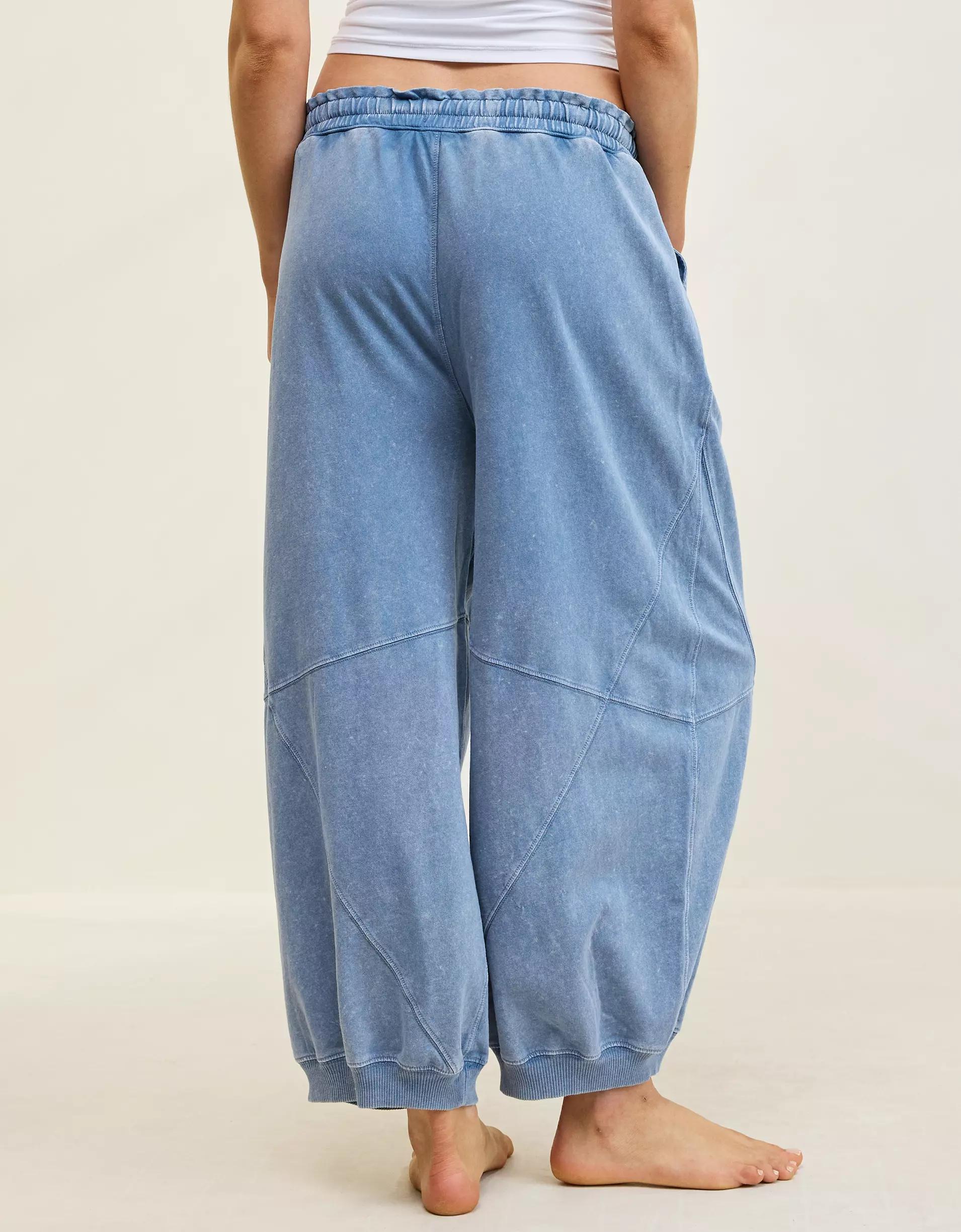 Aerie Baggy Barrel Leg Fleece Pant Product Image