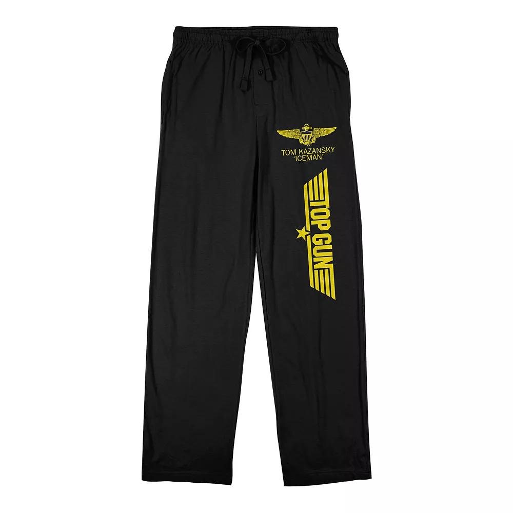 Men's Top Gun Tom Kazansky Sleep Pants, Size: Medium, Black Product Image