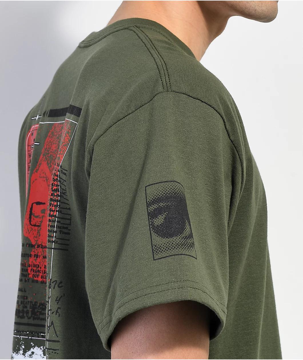 Vitriol Decoding Army Green T-Shirt Product Image