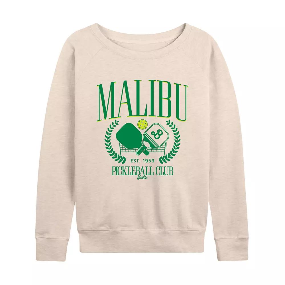 Women's Barbie® Malibu Pickleball French Terry Long Sleeve Tee,  Product Image