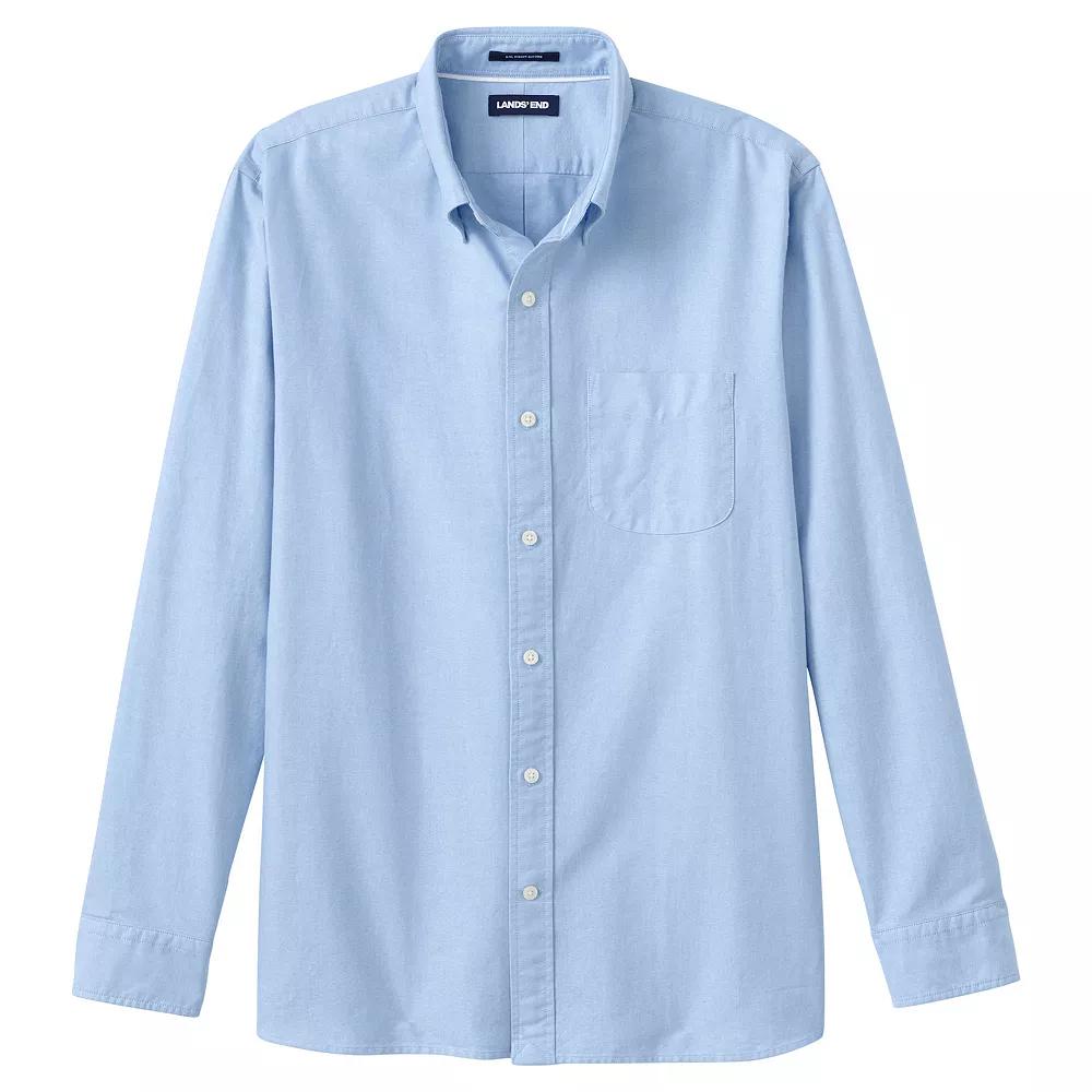 Mens Lands End Button-Down Sail Rigger Oxford Button-Down Shirt Product Image