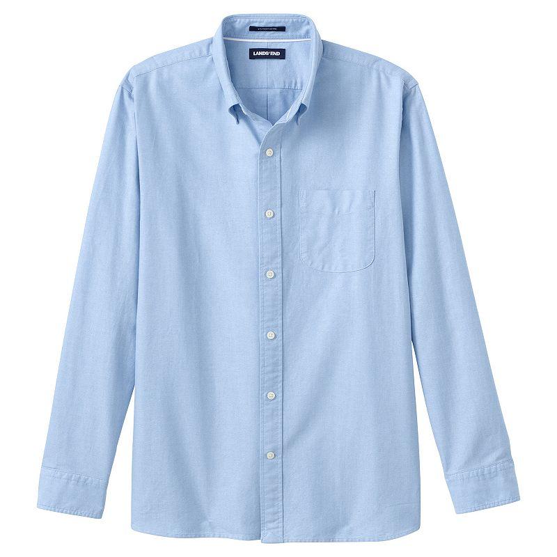 Mens Lands End Button-Down Sail Rigger Oxford Button-Down Shirt Product Image