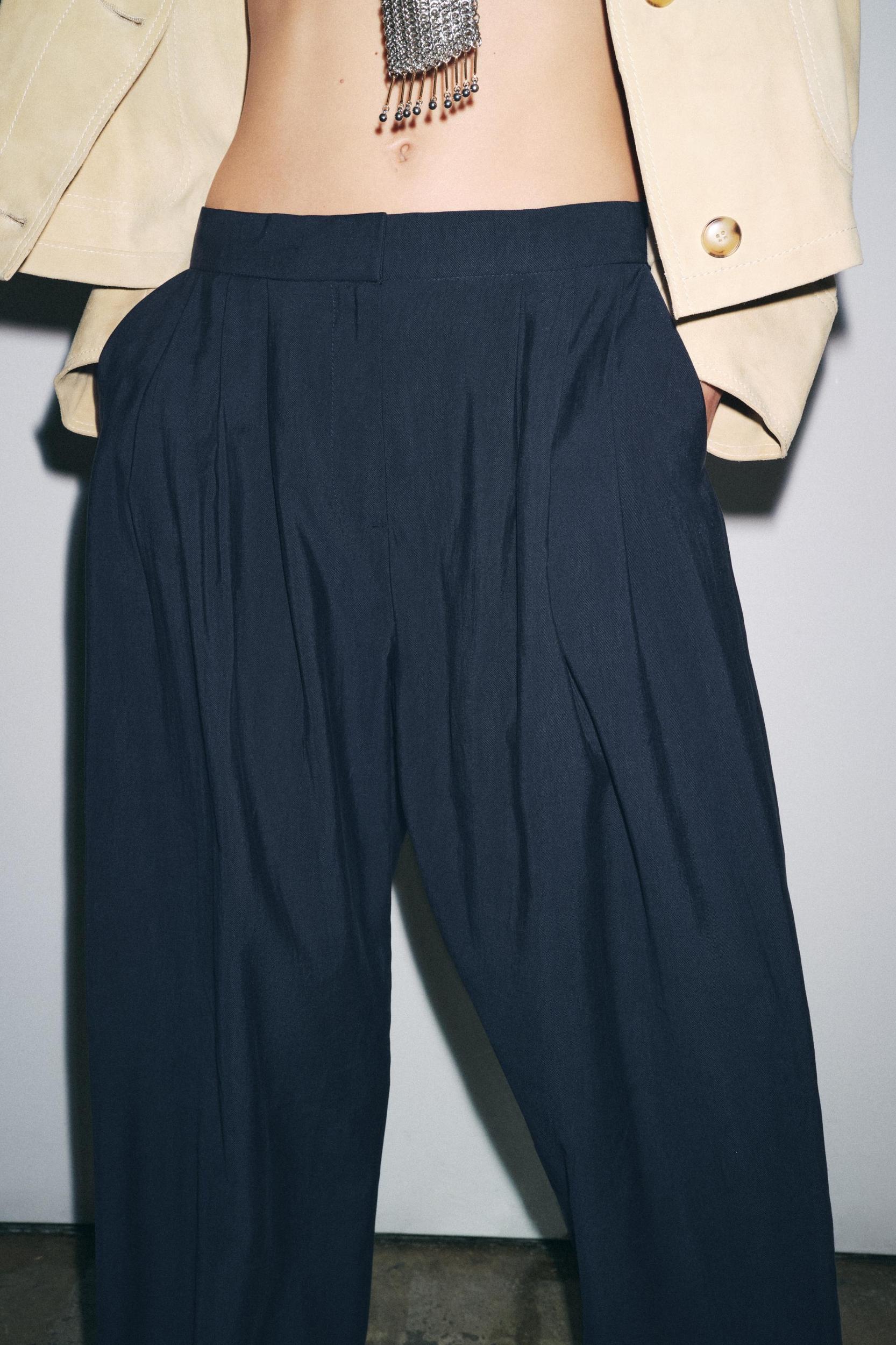 ZW COLLECTION FLOWY PLEATED PANTS Product Image