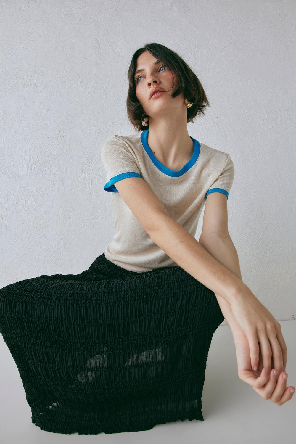 Mia Midi Skirt Black Product Image