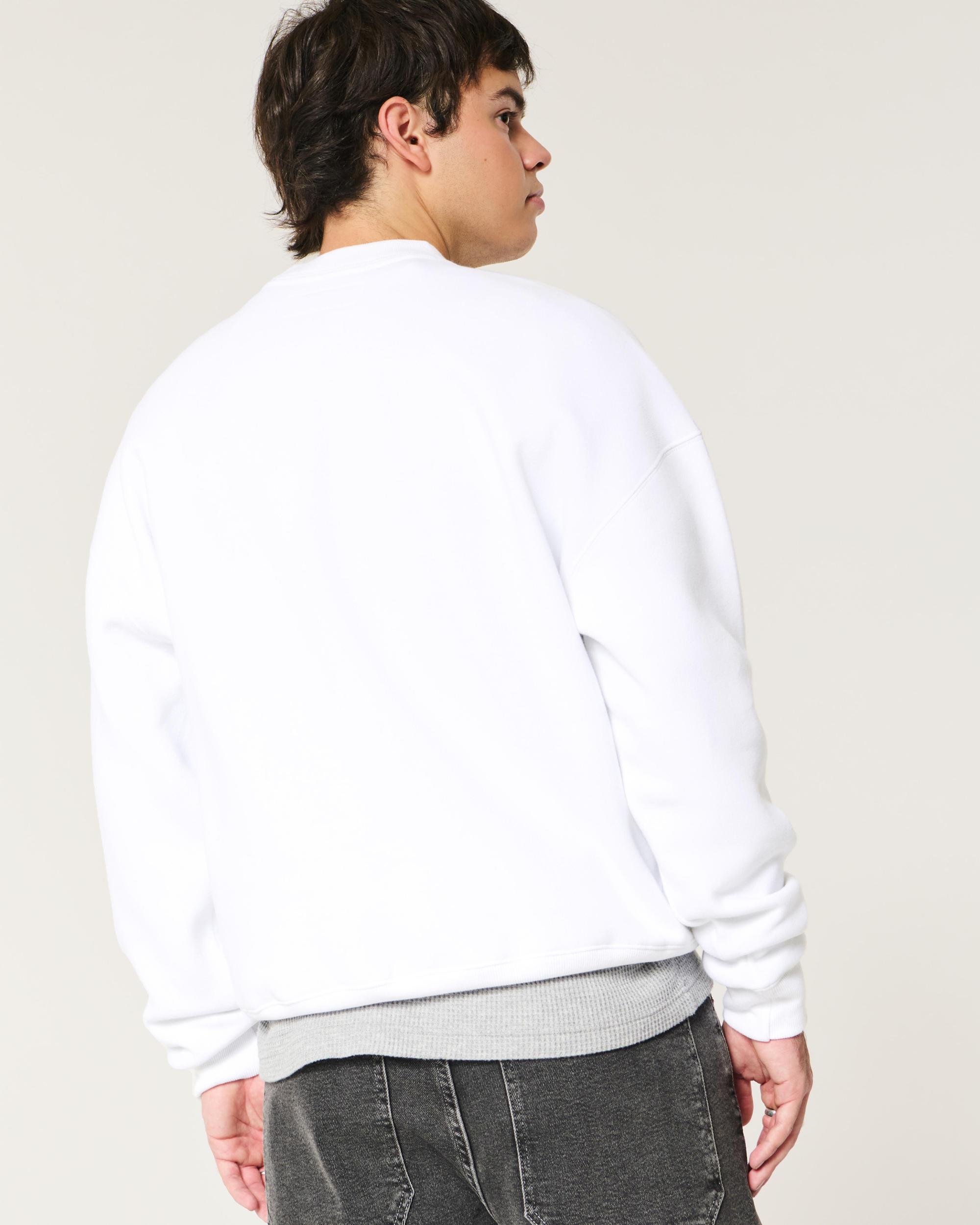 Boxy LA Finals Tennis Graphic Crew Sweatshirt Product Image