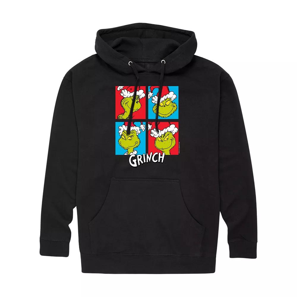 Men's Dr. Seuss Grinch Grid Graphic Hoodie,  Product Image