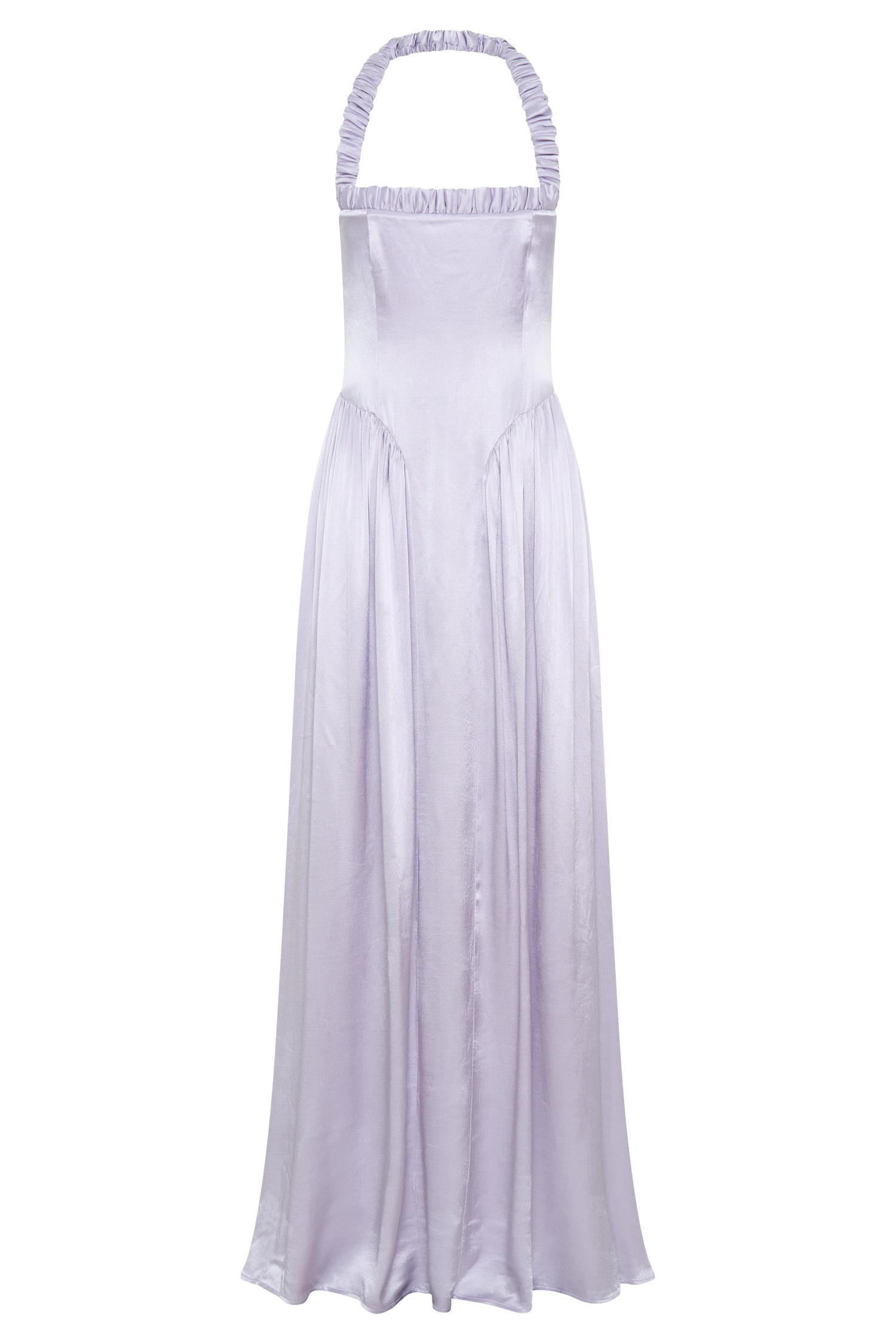 Coco Dropped Waist Maxi Dress - Lilac Product Image