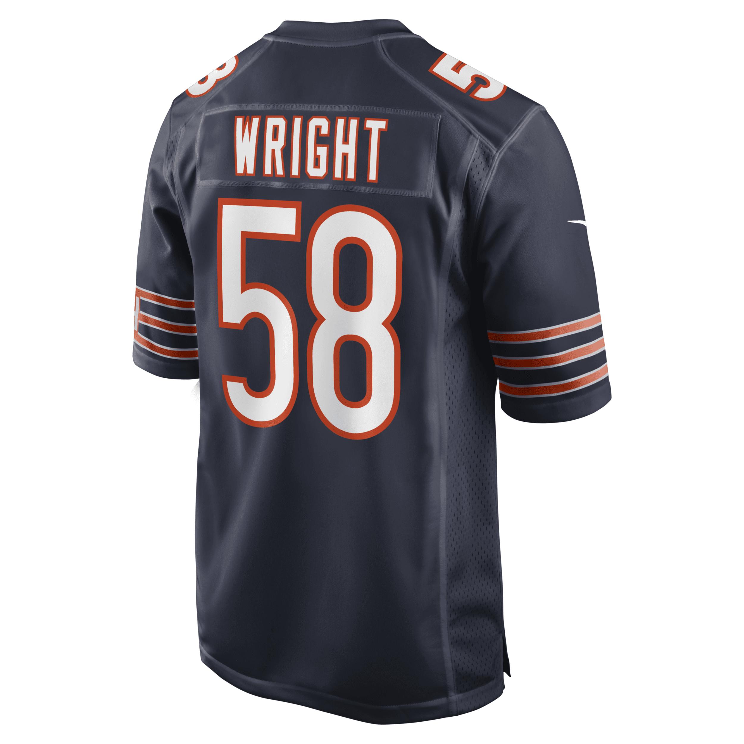 Darnell Wright Chicago Bears Nike Mens NFL Game Football Jersey | 67NMCBGH7QF-BZ0 Product Image