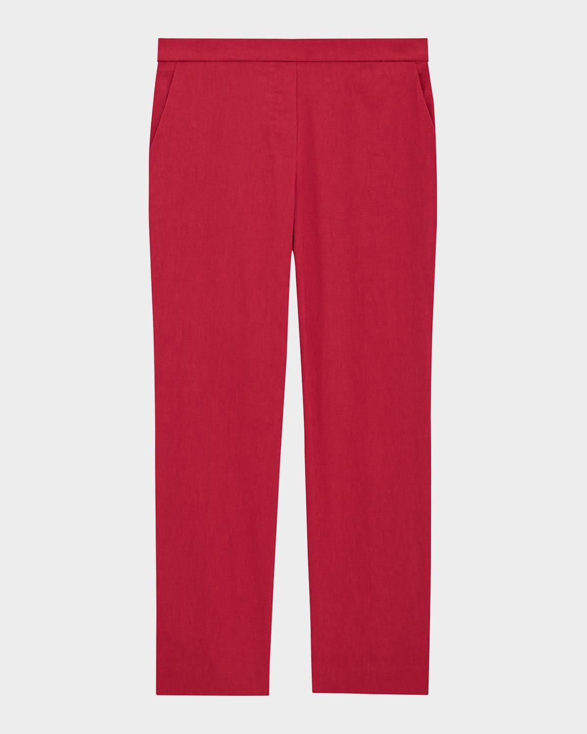 Womens Treeca Linen Pull-On Crop Pants Product Image