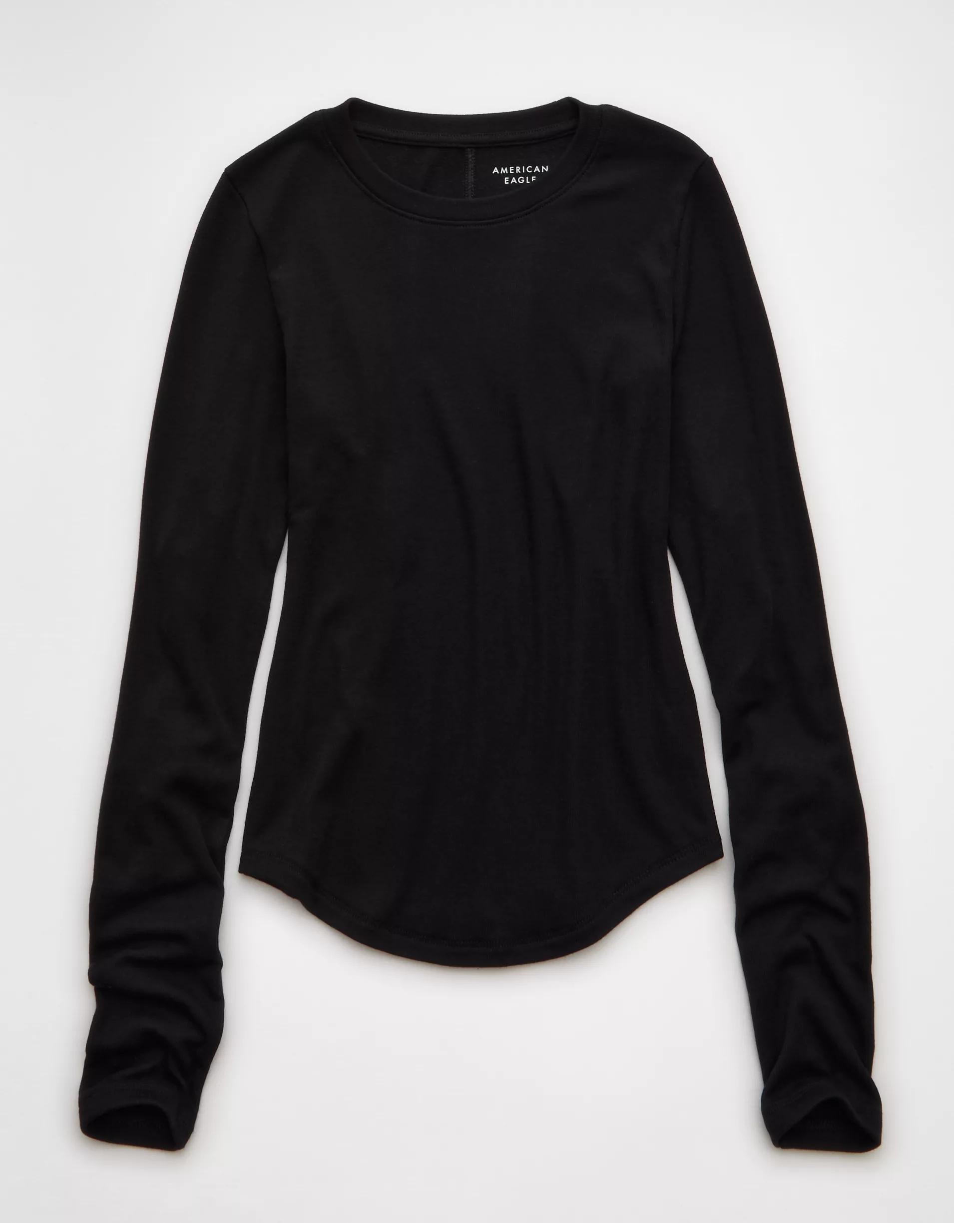 AE Long Sleeve Cozy Crewneck T-Shirt Product Image