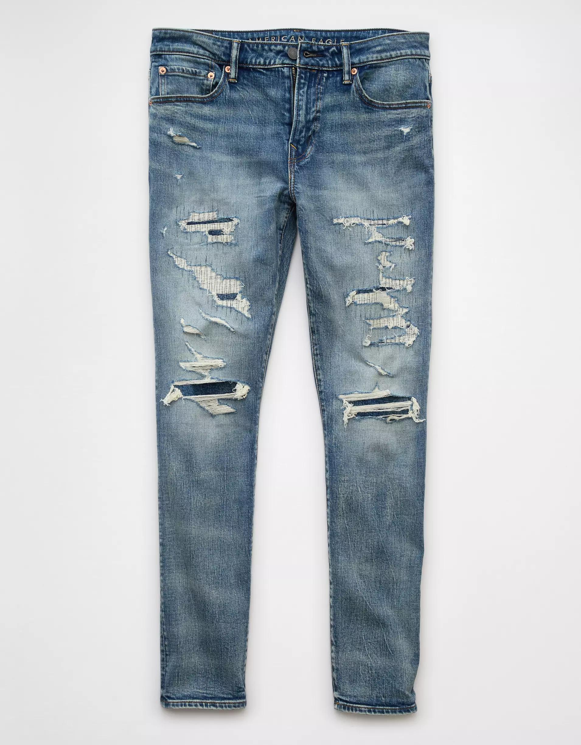 AE AirFlex+ Patched Athletic Skinny Jean Product Image