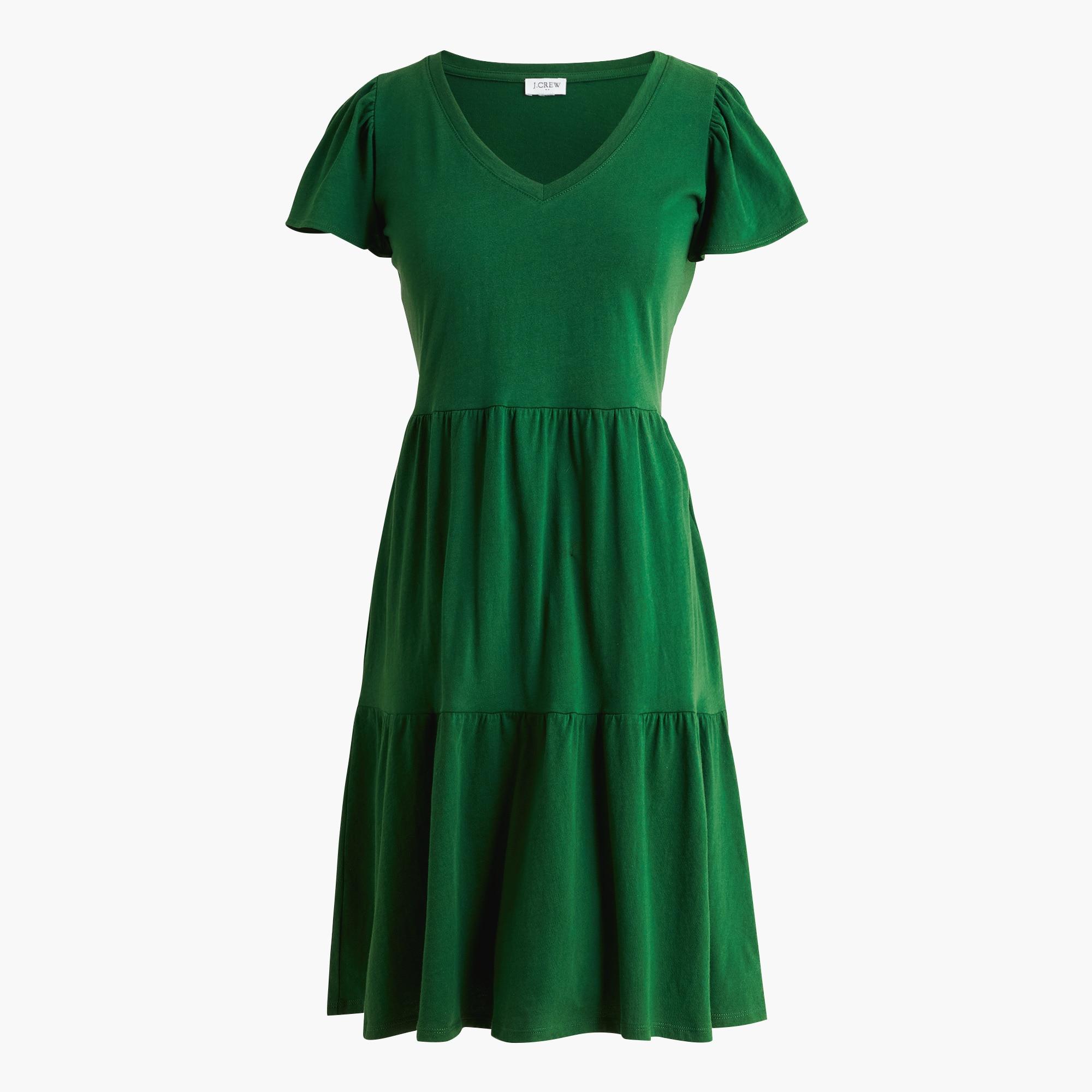 Tiered knit mini dress Product Image