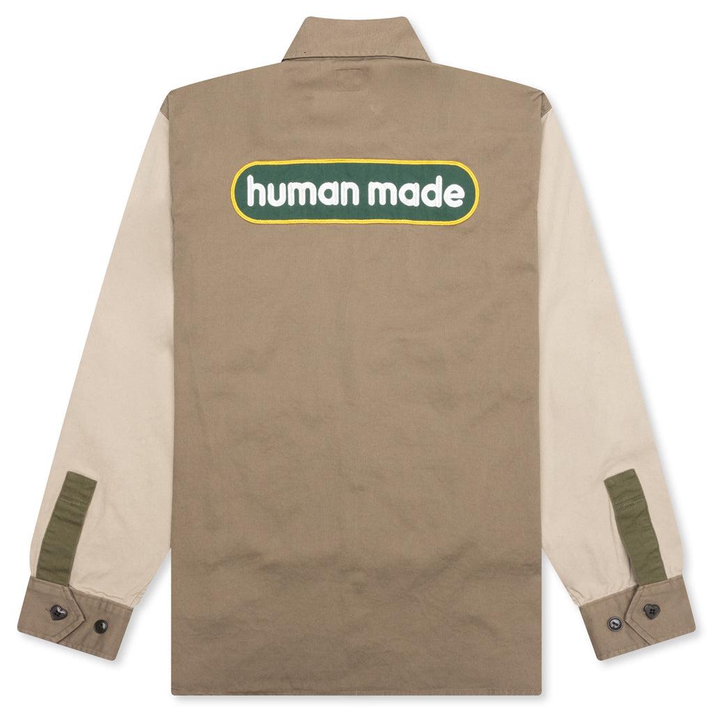 Crazy Work Shirt - Beige Male Product Image