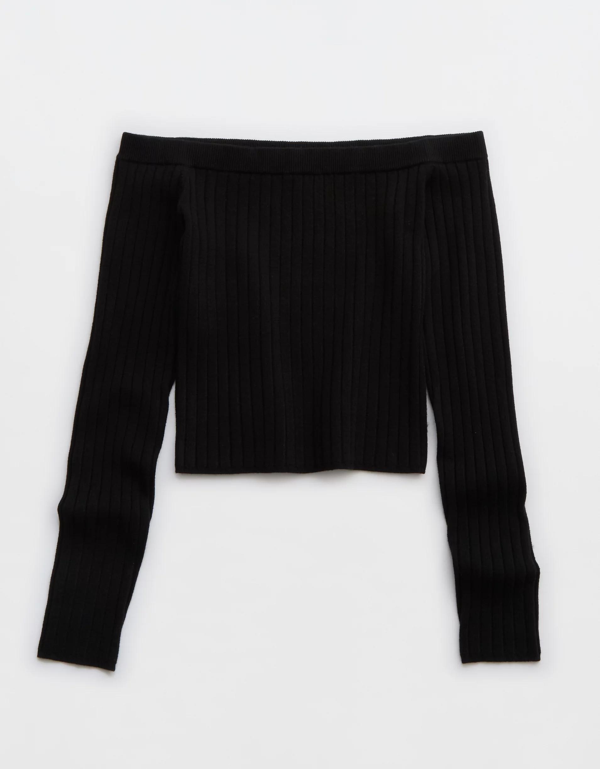 Aerie Late Night Cold Shoulder Sweater Product Image