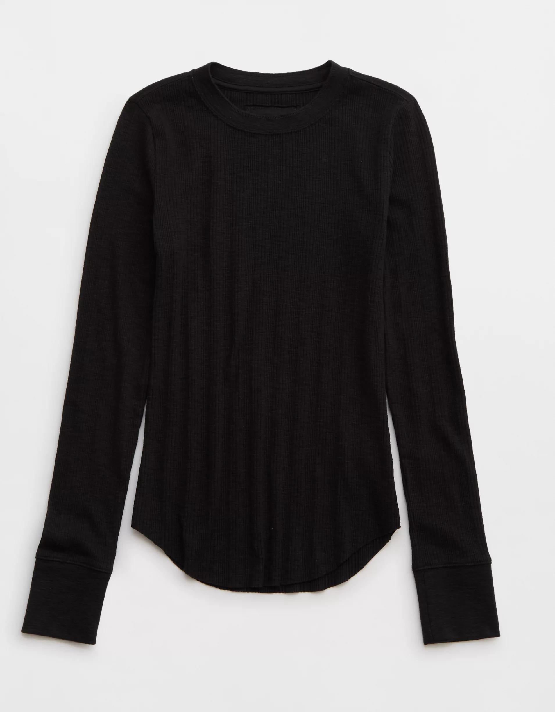 Aerie Essential Crewneck Layering T-Shirt Product Image