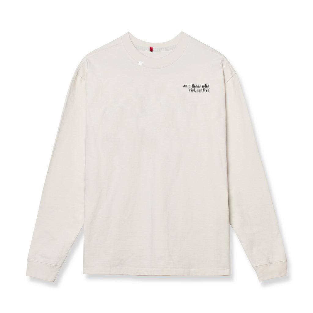 0851. Tech Essential™ Relaxed Long Sleeve - Stone "Brush Wings/ASRV" Product Image