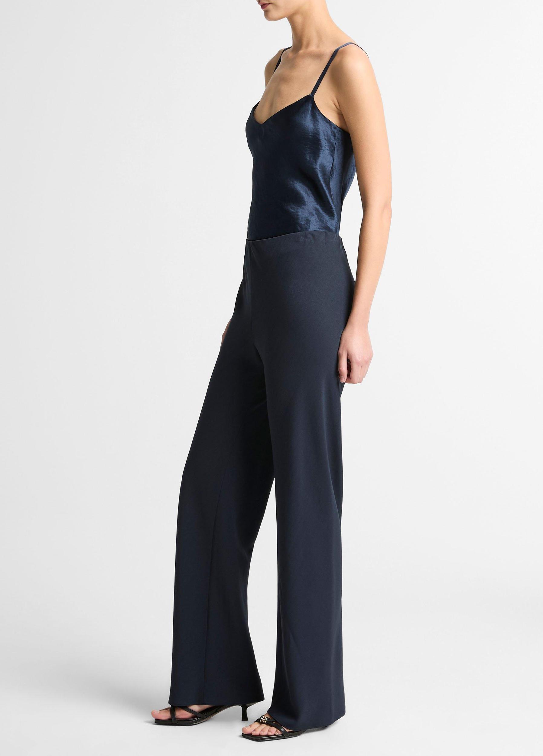 Colette High-Rise Cotton & Linen-Blend Bias Pant Product Image