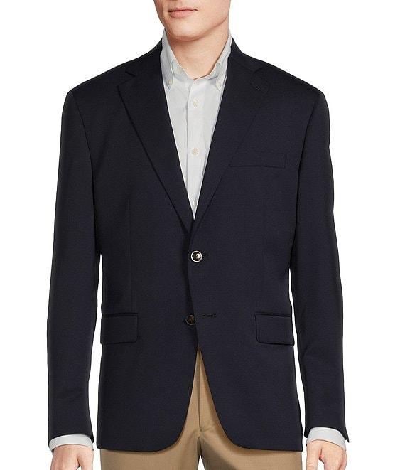 Hart Schaffner Marx Classic Fit Solid Navy Wool Blend Sportcoat Product Image