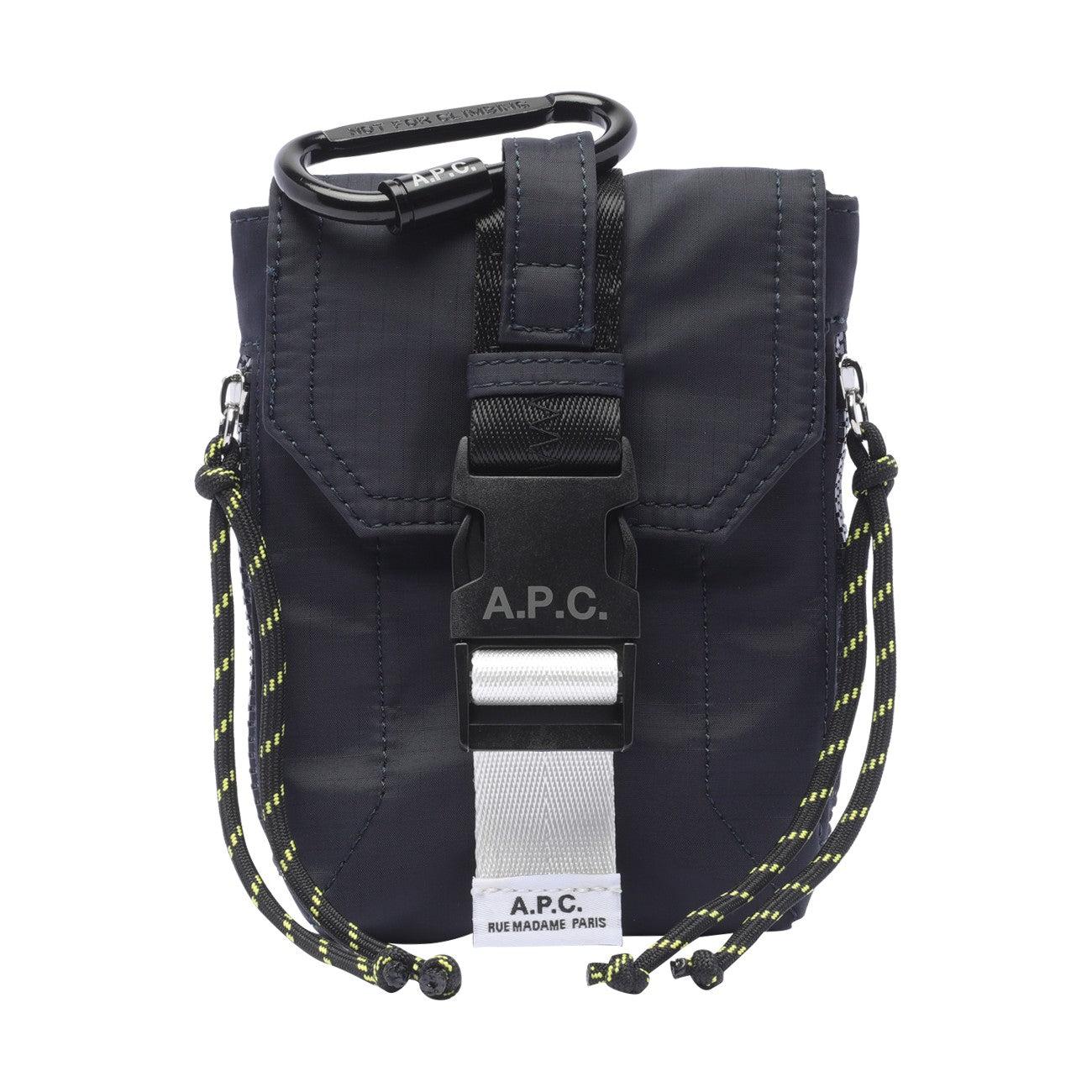 APC Navy Trek Crossbody Pouch In Iak Dark Navy Product Image