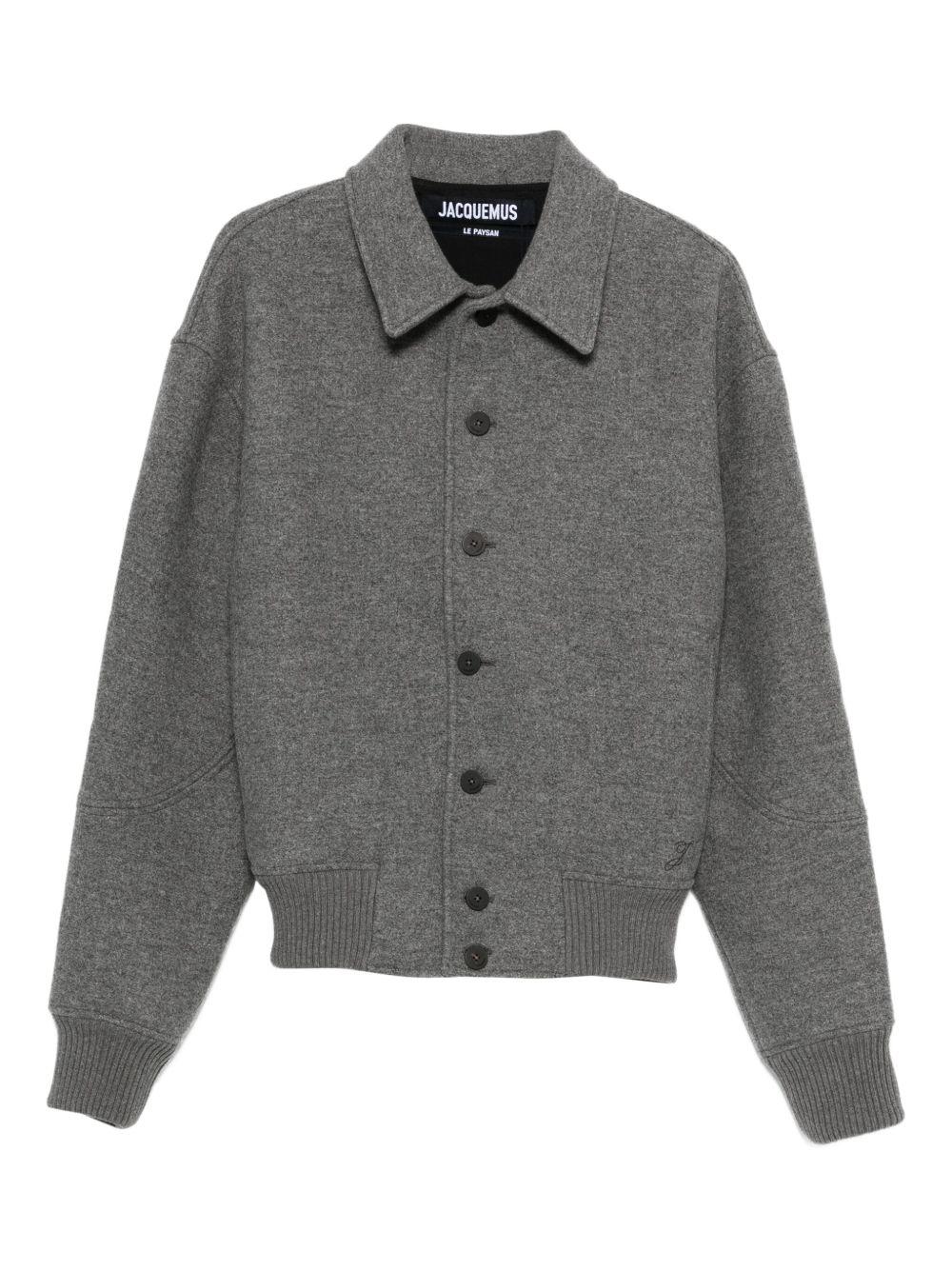 wool bomber jacket Product Image
