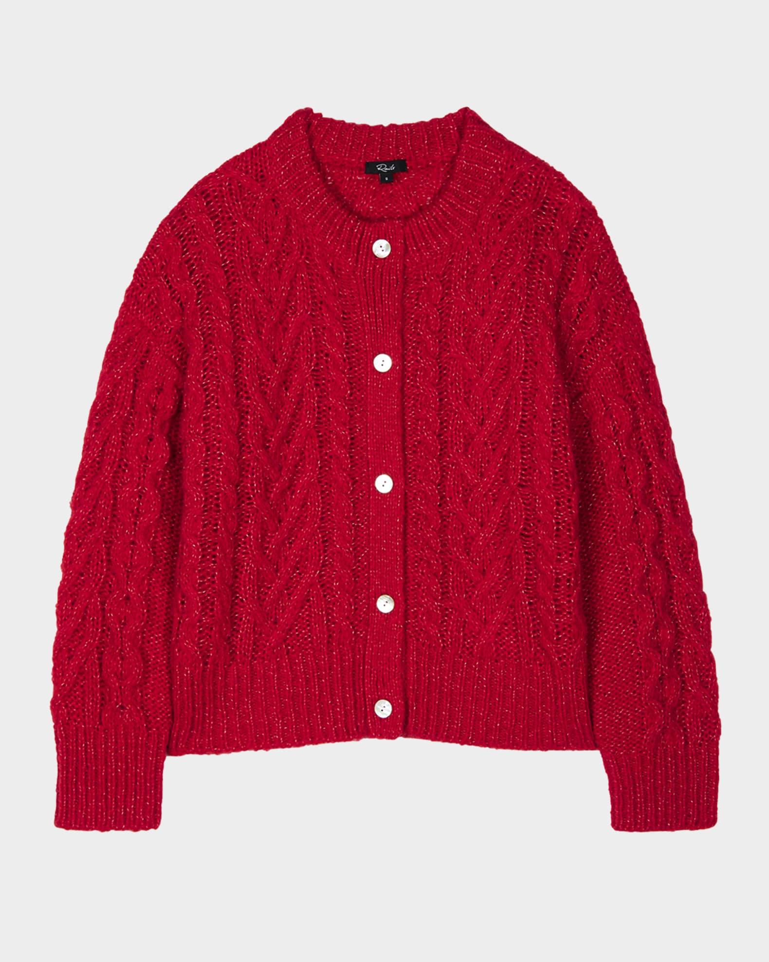 Amelie Cable-Knit Cardigan Product Image